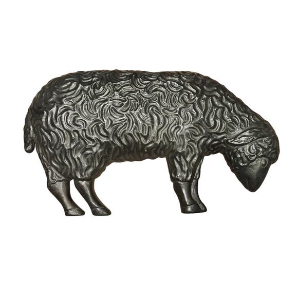 Vintage 1989 Union Products Lamb Black Sheep Blow Mold Nativity Christmas READ - Picture 1 of 4